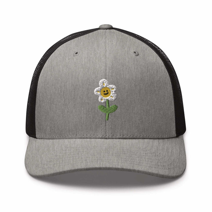 Smiling Daisy Flower Trucker Cap