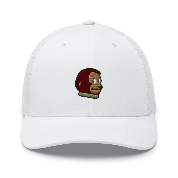 Awkward Side Eye Monkey Retro Trucker Hat