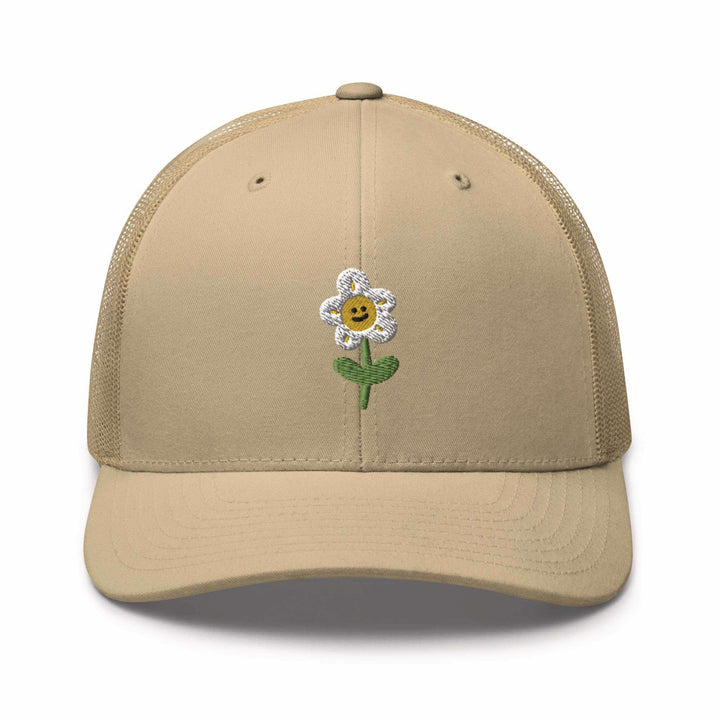 Smiling Daisy Flower Trucker Cap