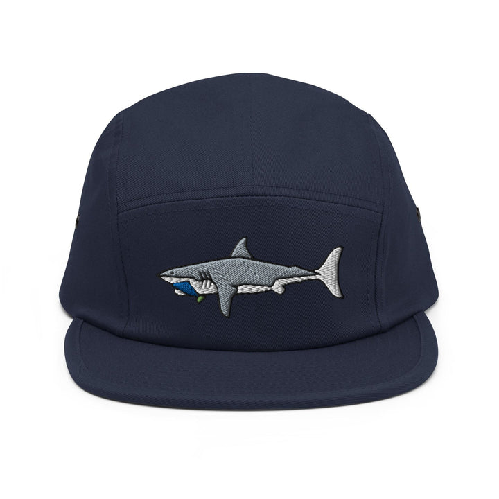 Great White Shark 5 Panel Camper Cap