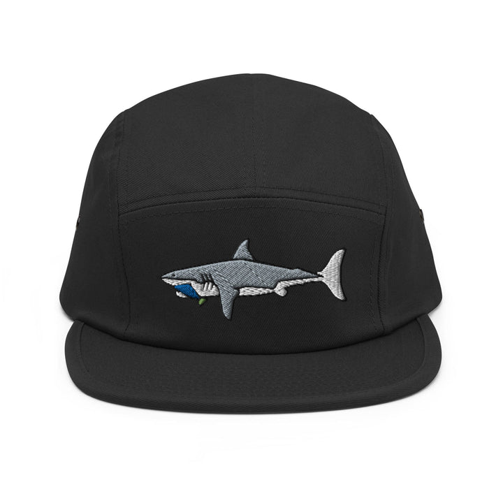 Great White Shark 5 Panel Camper Cap