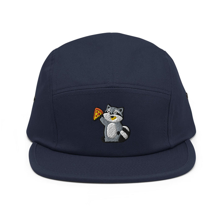 Pizza Raccoon 5 Panel Camper Cap