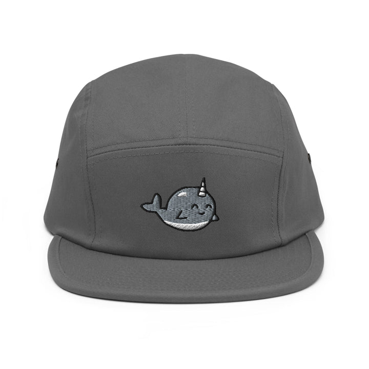 Kawaii Narwhal 5 Panel Camper Cap