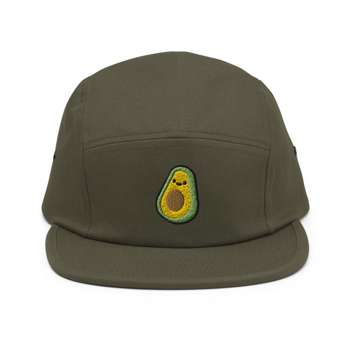 Kawaii Avocado 5 Panel Camper Cap