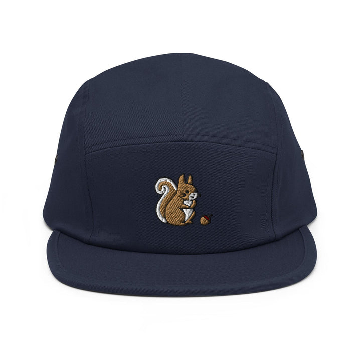 Squirrel with Precious Acorn 5 Panel Camper Cap