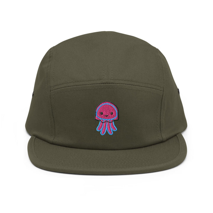 Pink Jellyfish 5 Panel Camper Cap