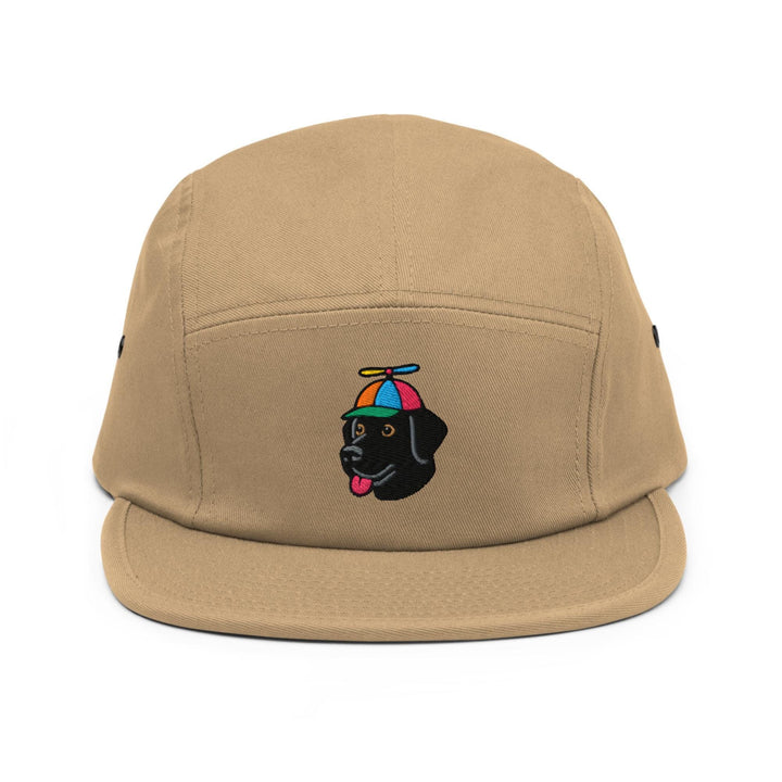 Propeller Hat Black Labrador 5 Panel Camper Cap