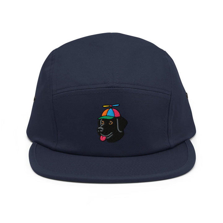 Propeller Hat Black Labrador 5 Panel Camper Cap