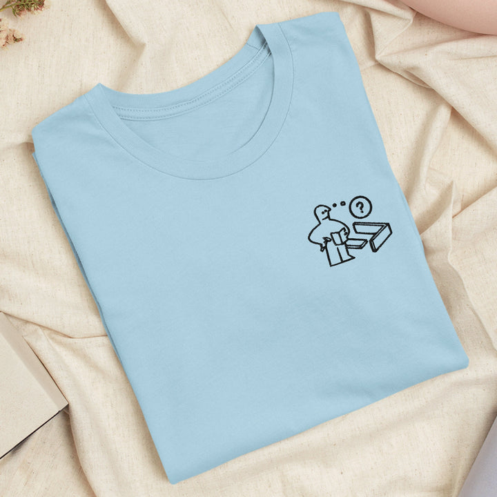 Confused IKEA Man Embroidered T-shirt
