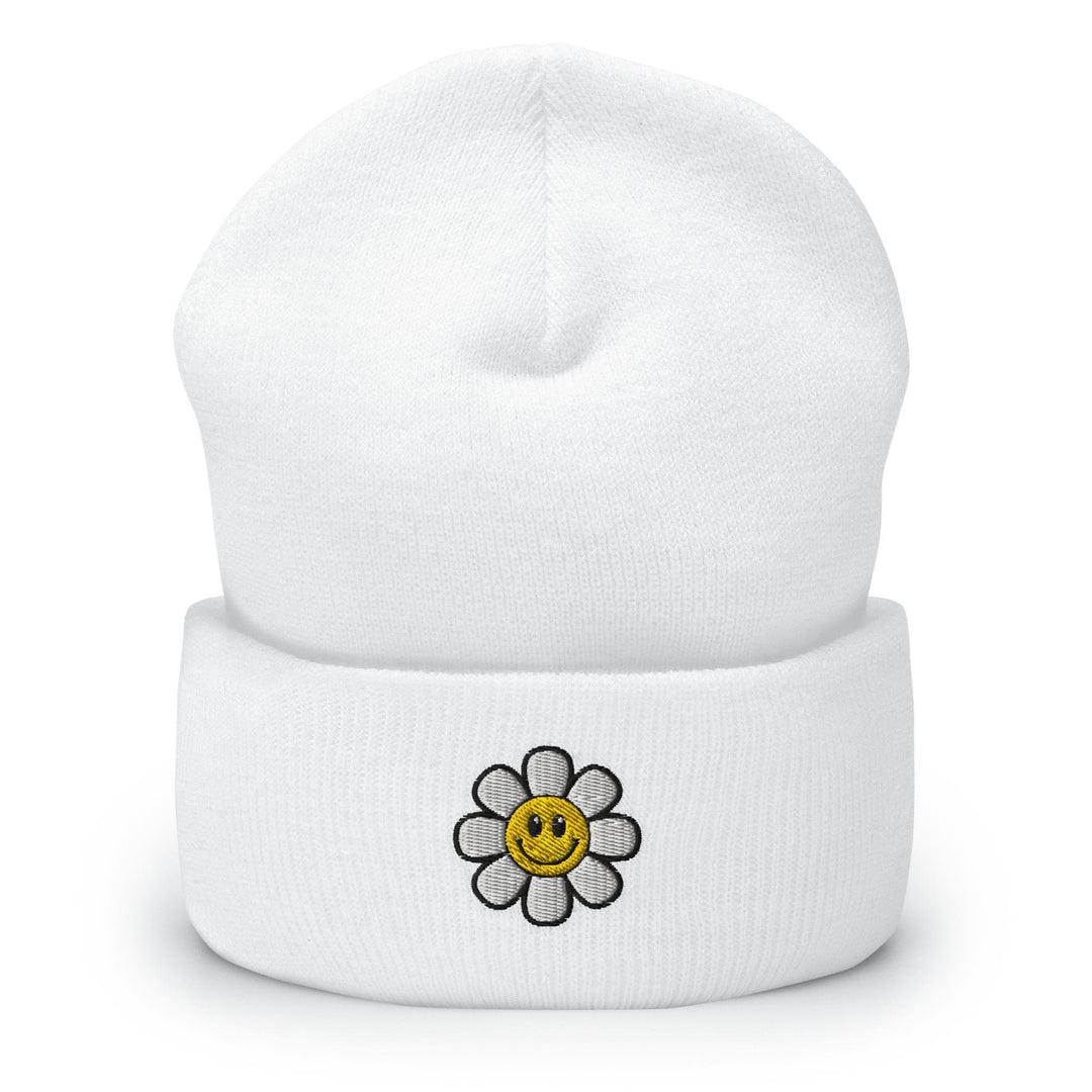 Smiley Flower Beanie