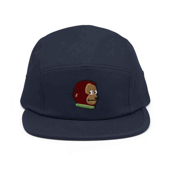 Awkward Side Eye Monkey 5 Panel Camper Cap