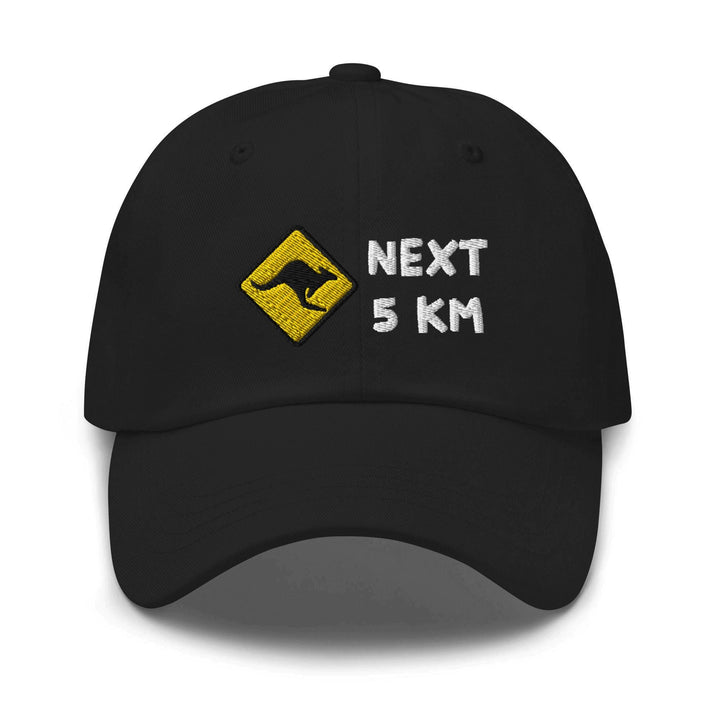 a black hat with a yellow and white logo