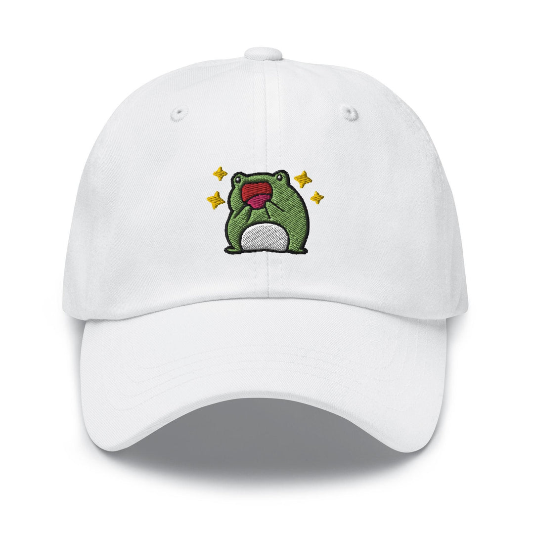 Excited Frog Dad Cap