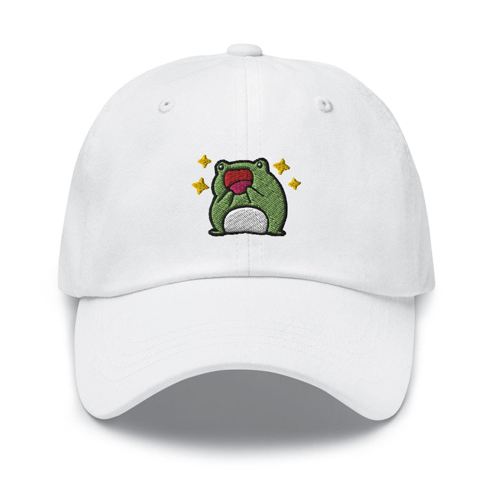 Excited Frog Dad Cap
