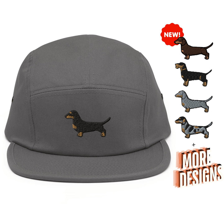 Dachshund 5 Panel Camper Cap