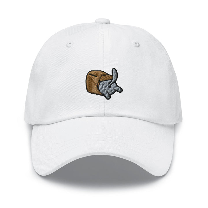 Curious Cat in Bag Dad Cap
