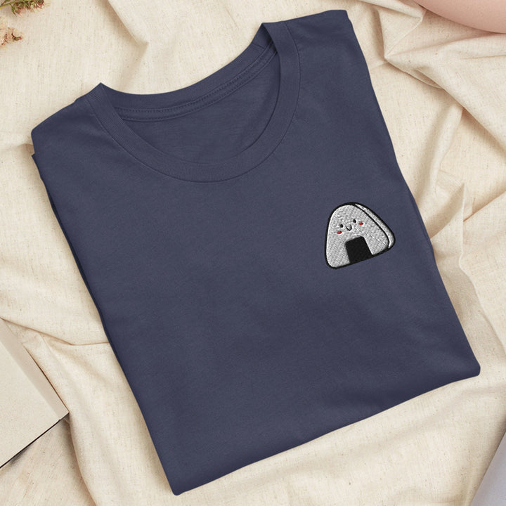 Kawaii Onigiri Embroidered T-shirt