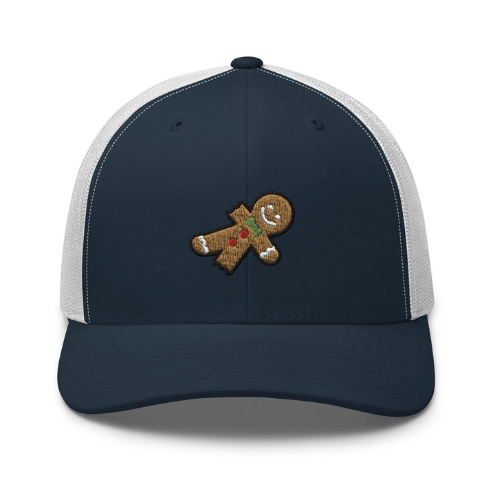 Bitten Gingerbread Man Trucker Cap
