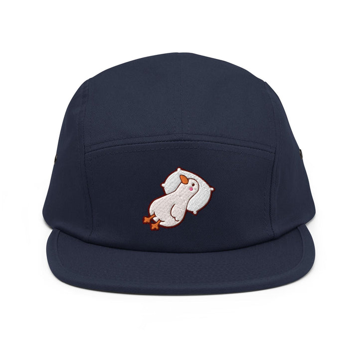 a baseball cap with a bear embroidered on the front