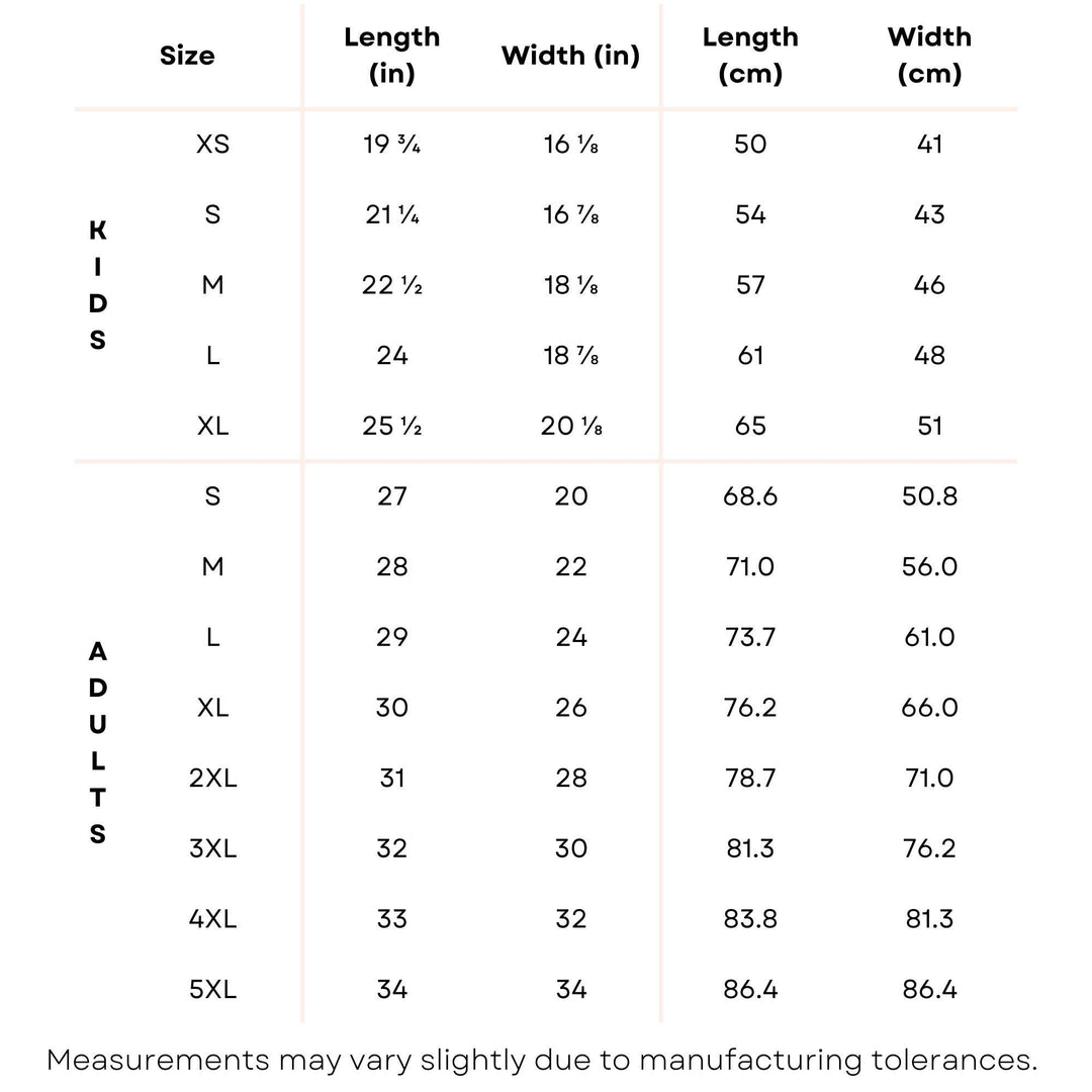 a table with measurements for different sizes of shoes