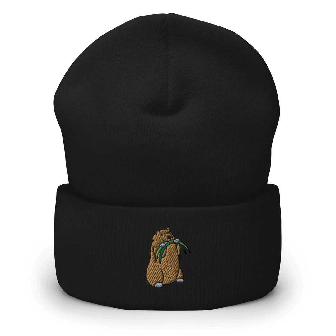 Marmot Munching Grass Beanie