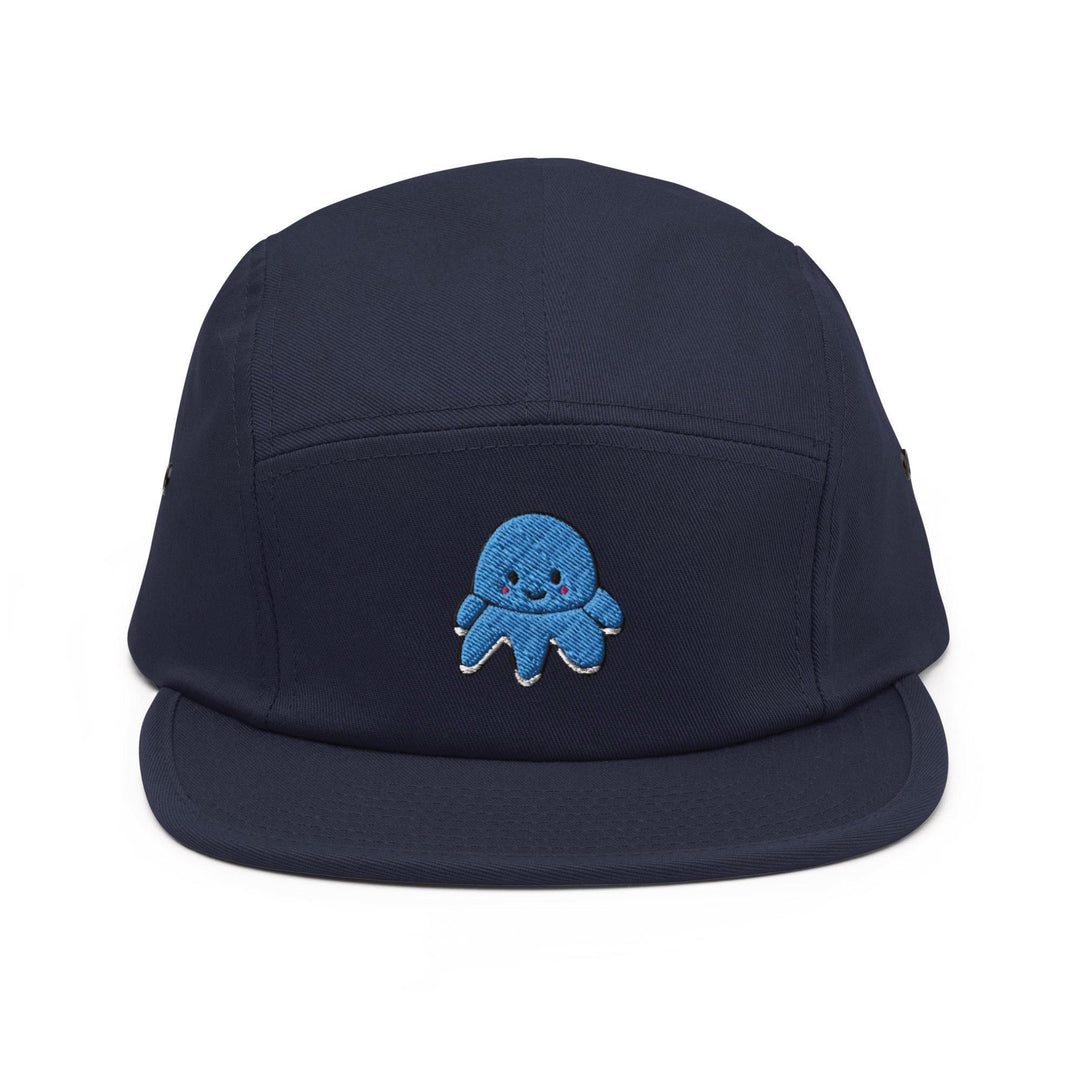 Smiling Plush Octopus 5 Panel Camper Cap