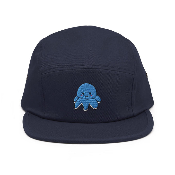 Smiling Plush Octopus 5 Panel Camper Cap
