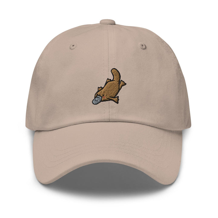 a baseball cap with a dog on it
