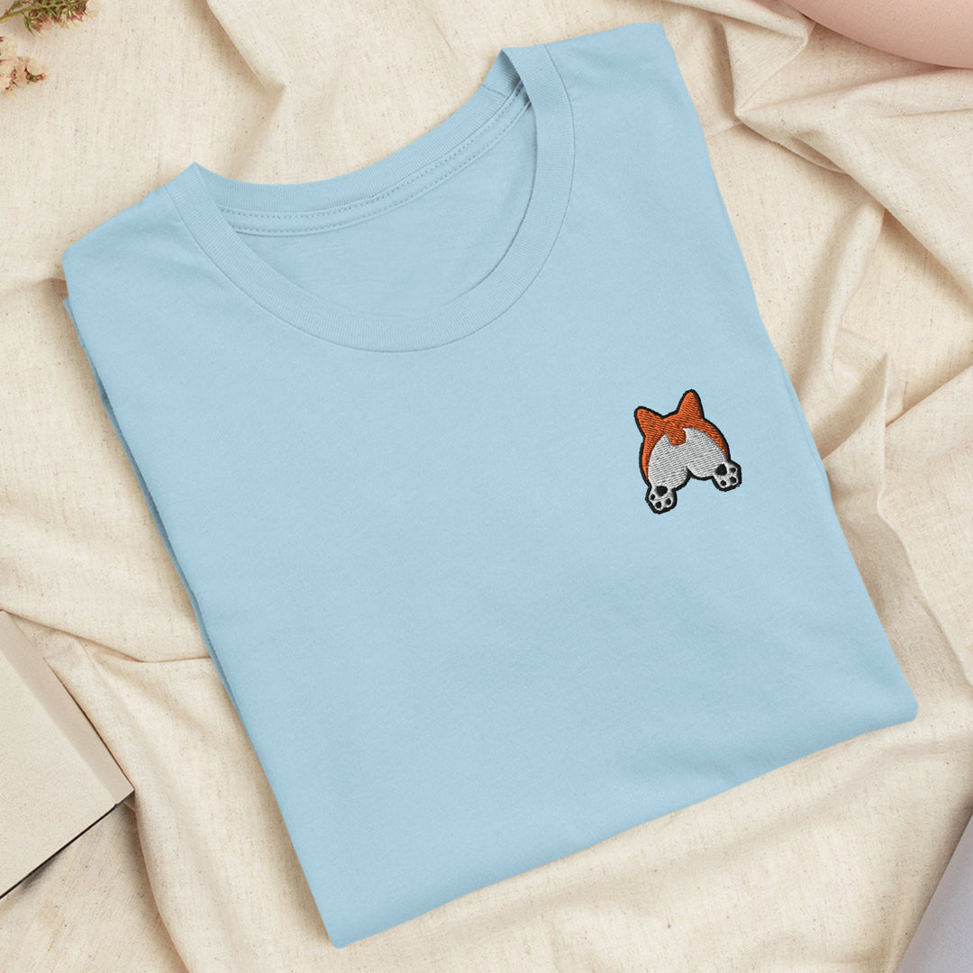 Corgi Booty Embroidered T-shirt