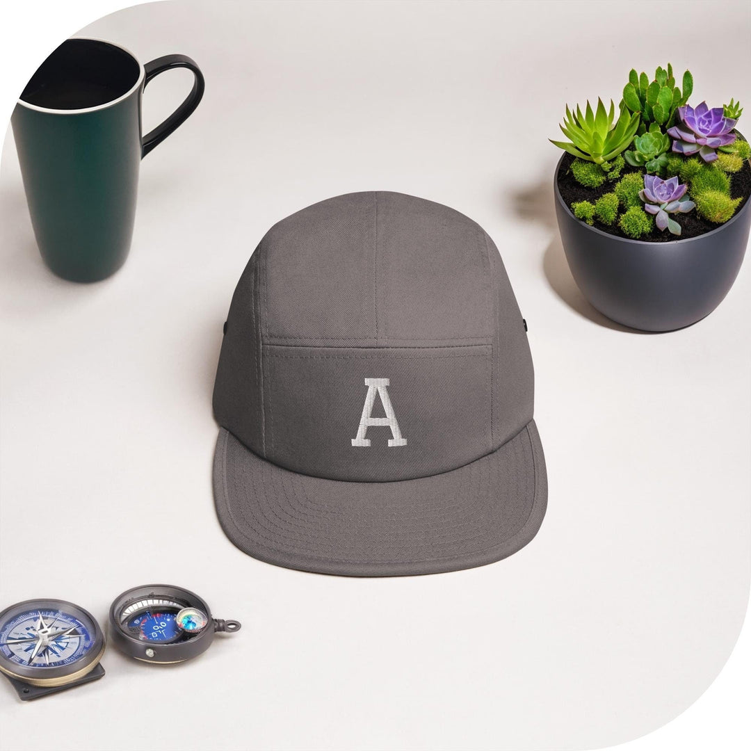 Awkward Side Eye Monkey 5 Panel Camper Cap