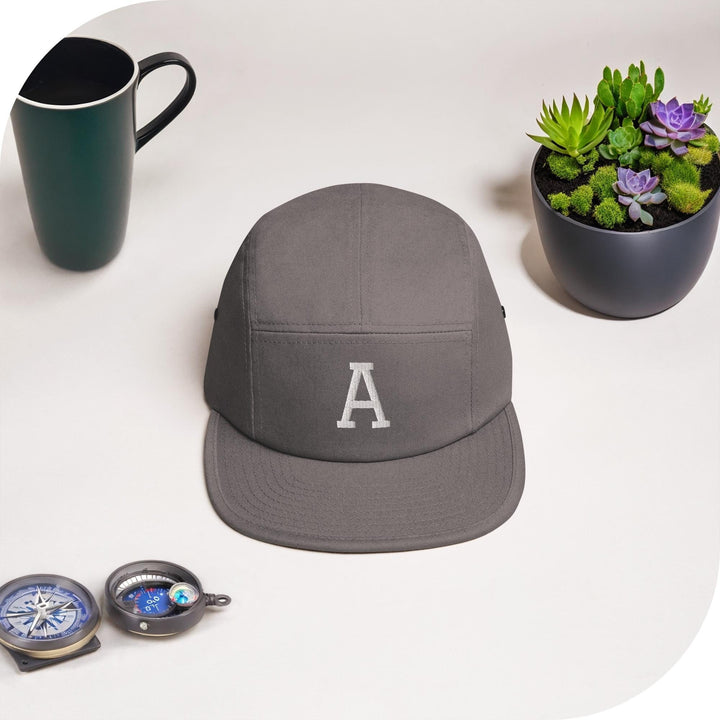 Awkward Side Eye Monkey 5 Panel Camper Cap