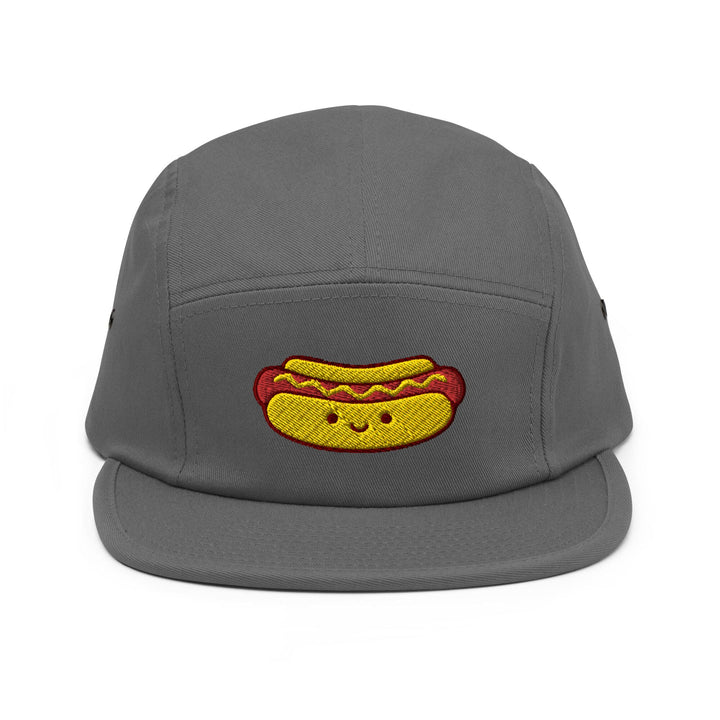 Cute Hot Dog 5 Panel Camper Cap