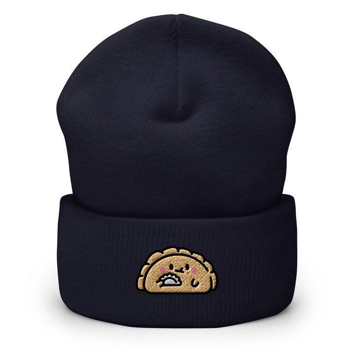 a beanie hat with a turkey on it
