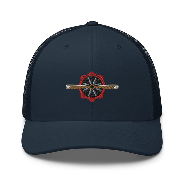 Old Piston Engine Propeller Aircraft Trucker Cap