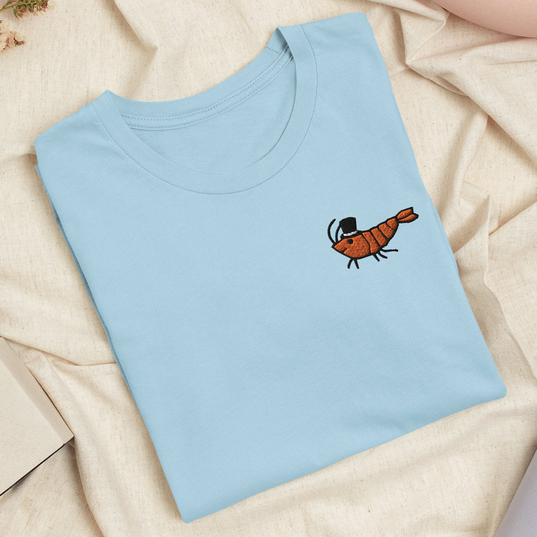 a blue t - shirt with a picture of a bug on it