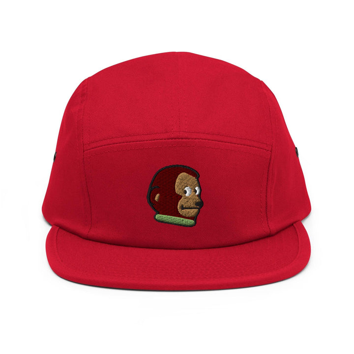 Awkward Side Eye Monkey 5 Panel Camper Cap