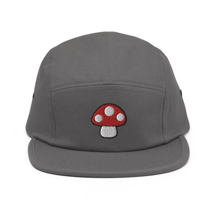 Toadstool Red Mushroom 5 Panel Camper Cap