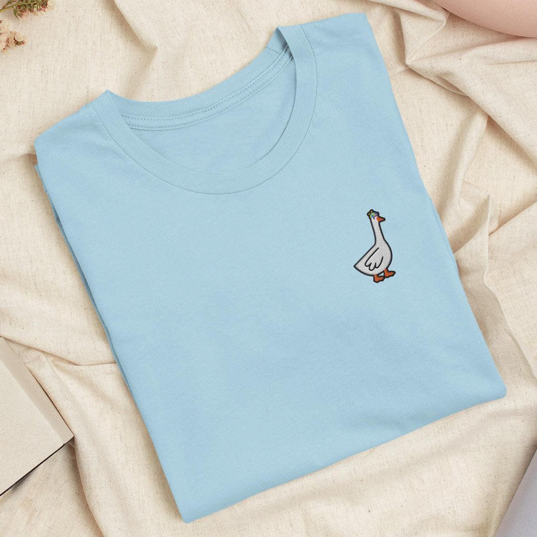 Propeller Hat Goose Embroidered T-shirt