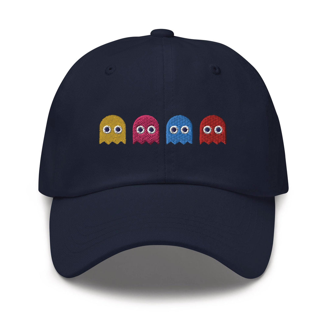 Colorful Retro Arcade Game Ghost Dad Cap