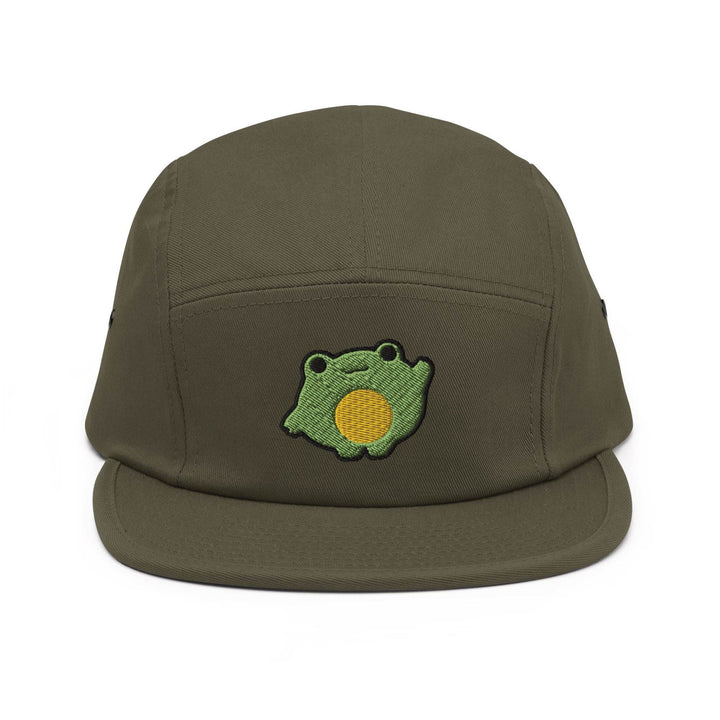 Chonky Cartoon Frog 5 Panel Camper Cap