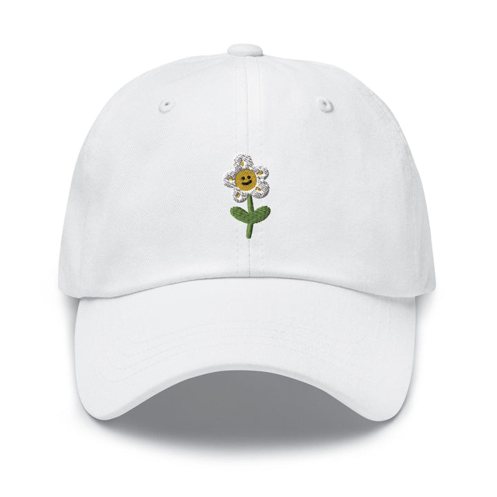 Smiling Daisy Flower Dad Cap