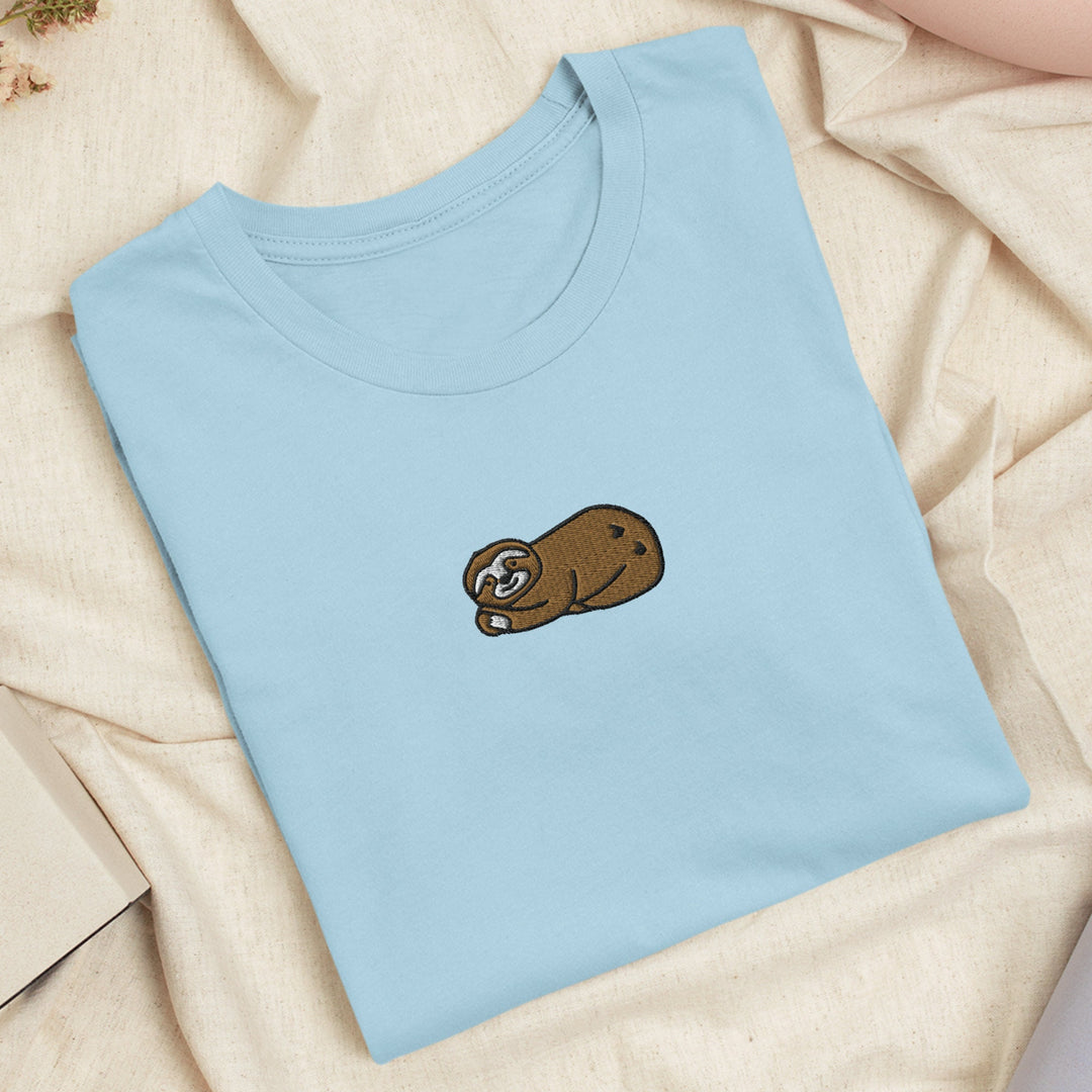 Sloth Embroidered T-shirt