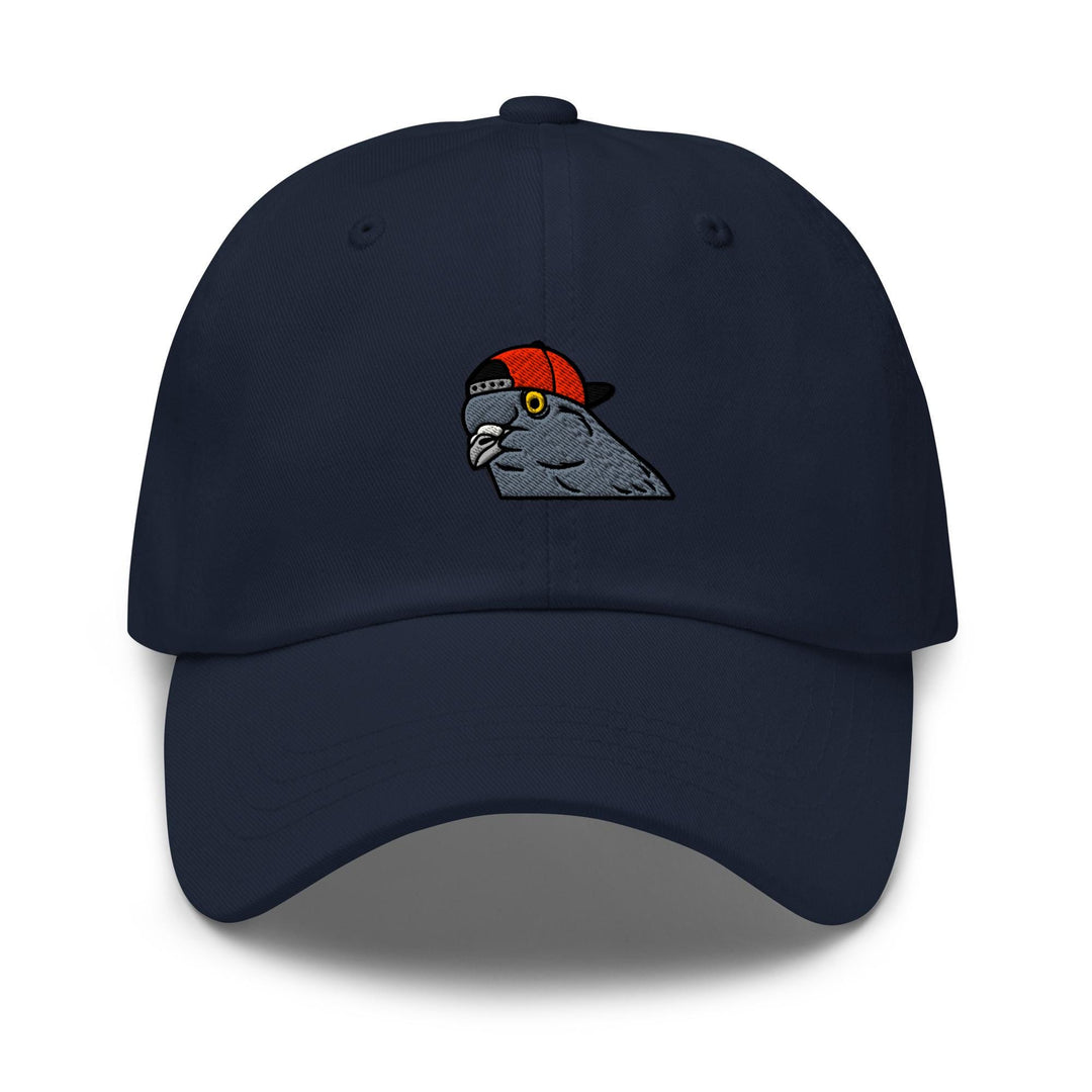 a baseball cap with a bird on it