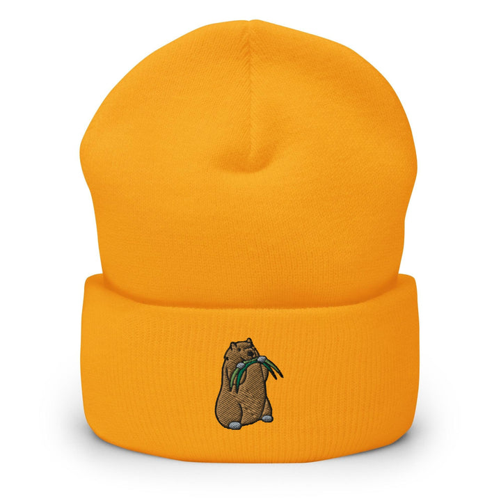 Marmot Munching Grass Beanie
