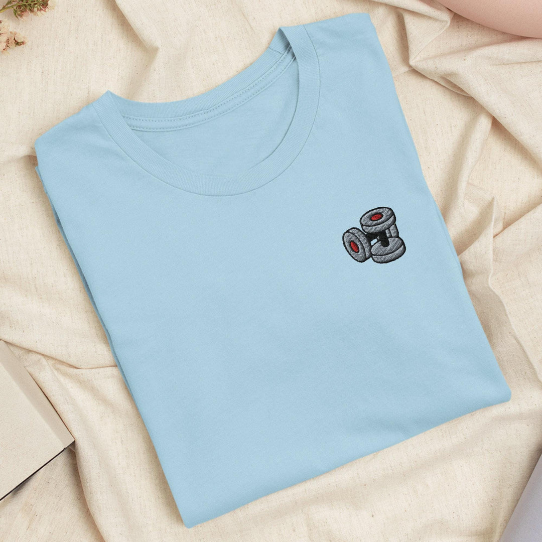 a blue t - shirt with a camera on it