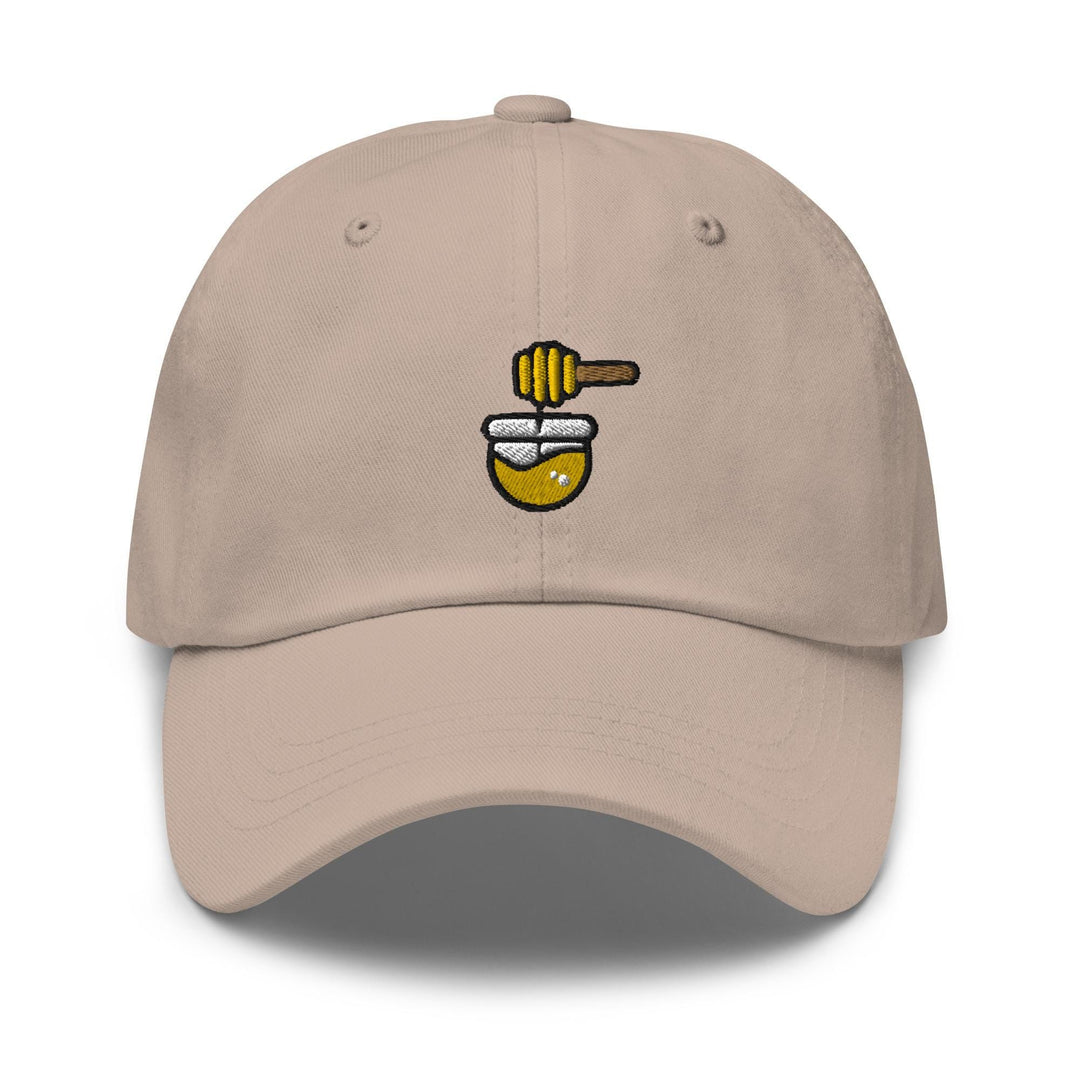 a baseball cap with a bee on it