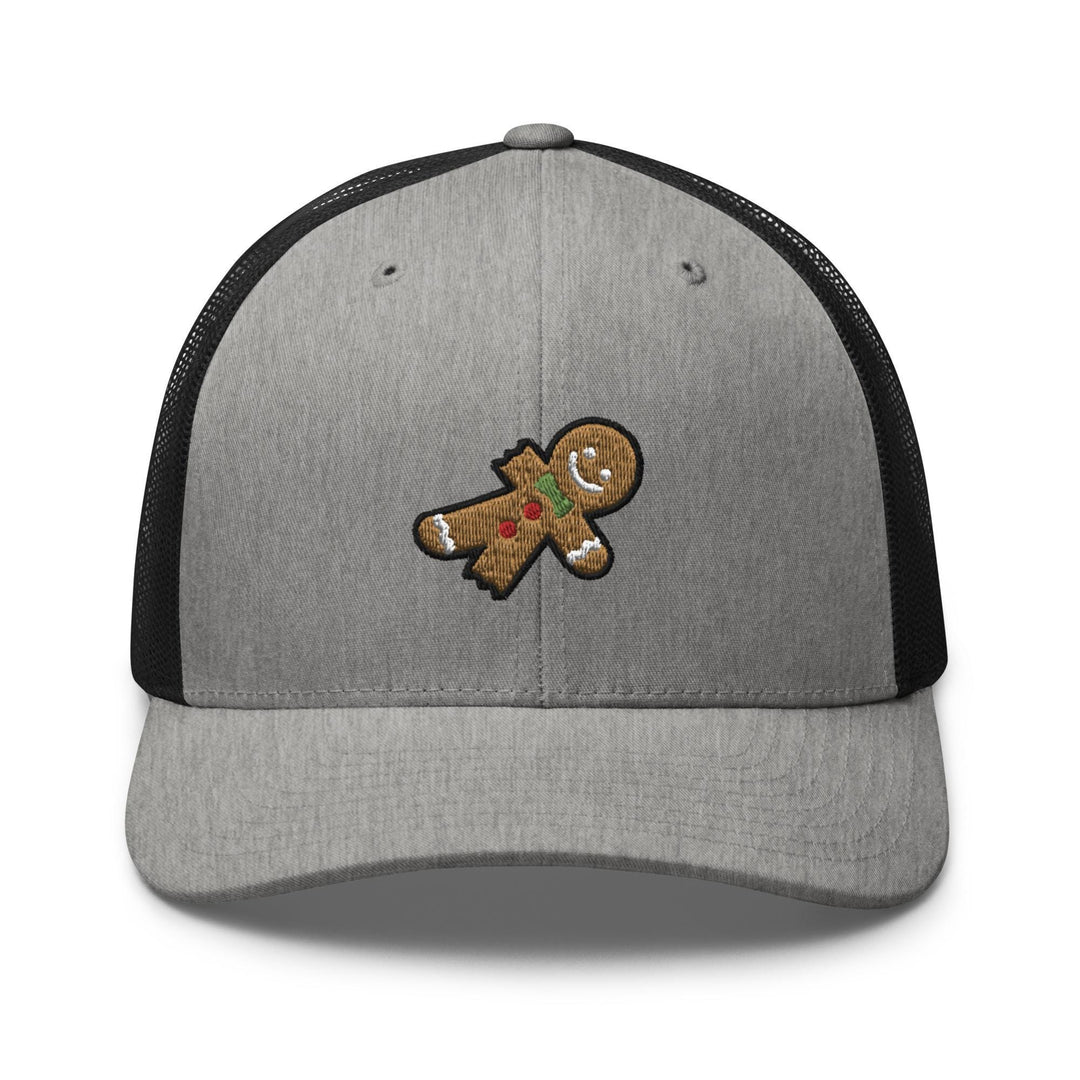 Bitten Gingerbread Man Trucker Cap