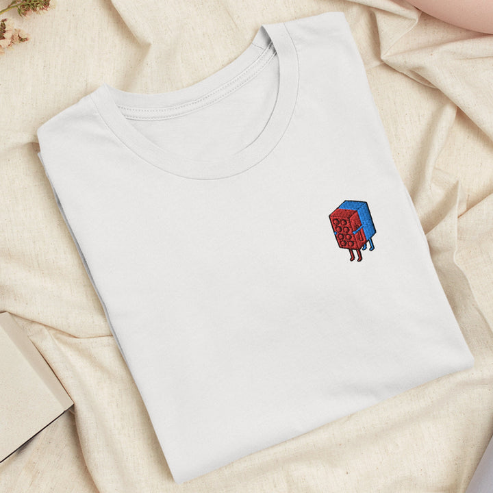 Hugging Toy Blocks Embroidered T-shirt