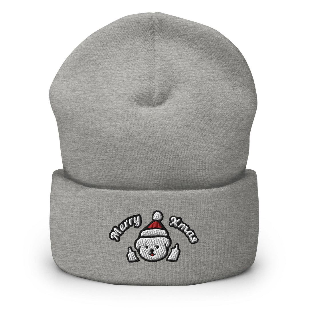 Merry Xmas Rude Dog Leo Beanie