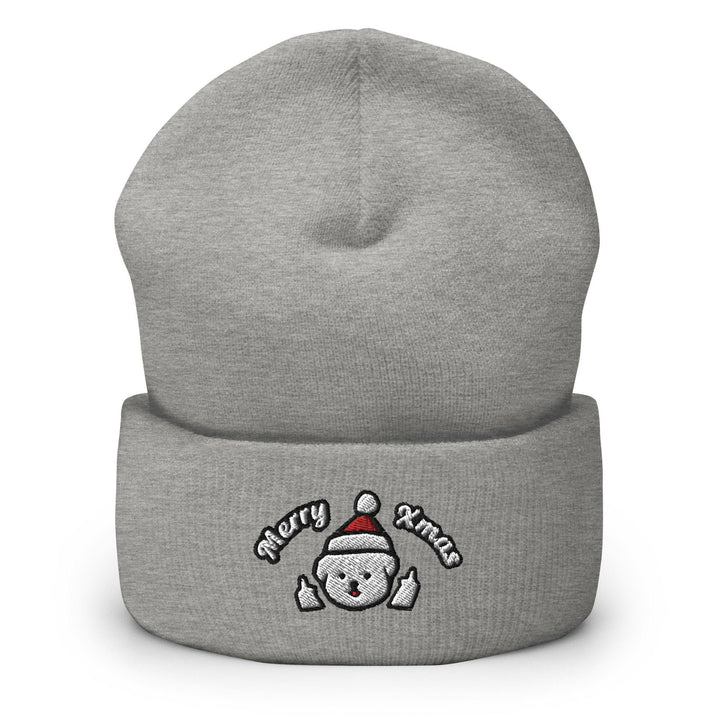 Merry Xmas Rude Dog Leo Beanie